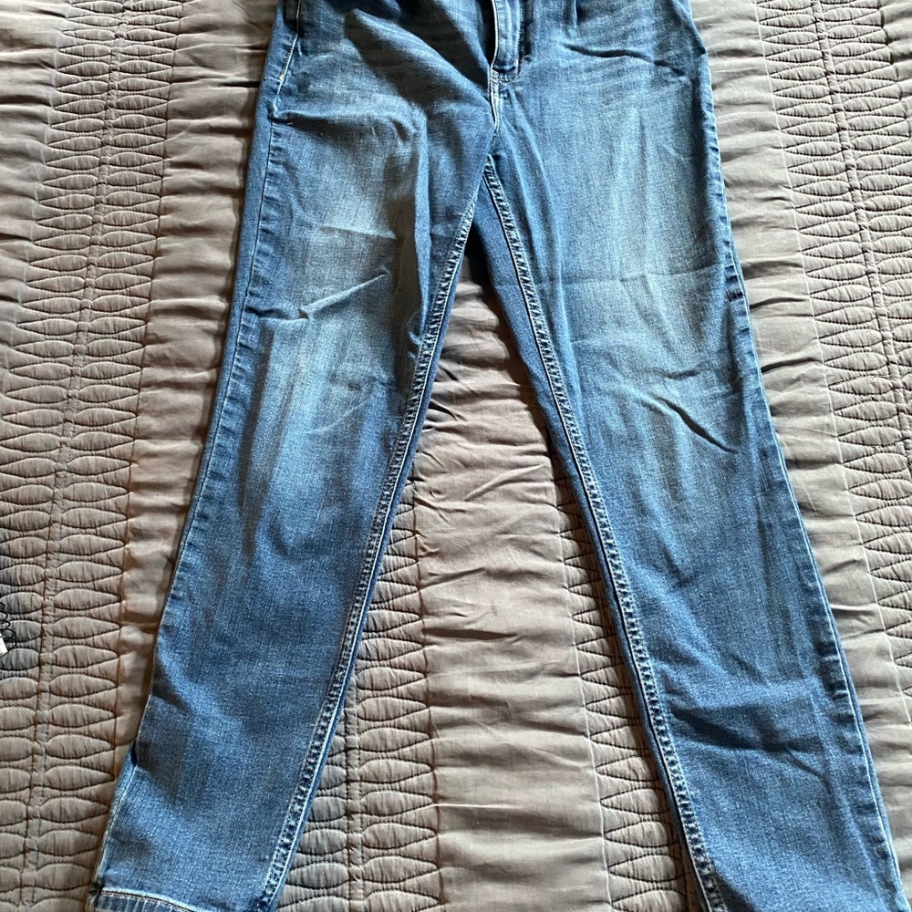 Calvin Klein Jeans Women's Straight Leg Blue Denim